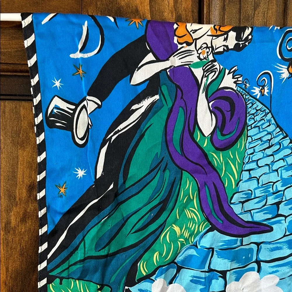 Oscar de la Renta Studio Multicolor Scarf *****has flaws***** Vintage - Picture 10 of 15